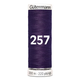 Gutermann garen | 200m | 257 donker paars naaigaren GM - 200 - 257 - DONKER - PAARS 4008015028985